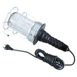 [501010001] Lâmpada portátil industrial com grelha de proteção 60 W 5 m