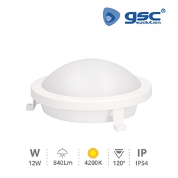 [200205041] Hitra Rounded Bulkhead 12W 4200K IP54