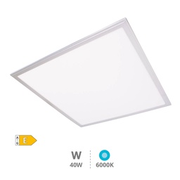 [203400011] Panel empotrable ultrafino LED Sabha 59,5x59,5cm 40W 6000K Níquel