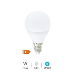 [200690020] Ampoule LED sphérique 7,5W E14 6000K