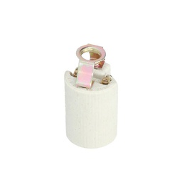 [101505000] Suporte de lâmpadas cerâmico E14 Branco