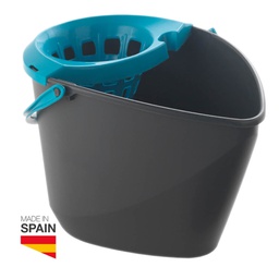 [402010001] Balde oval com escorredor de plástico, 12 l