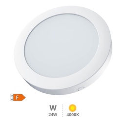 [201005025] Downlight de surface LED rond Bogur 24W 4000K blanc
