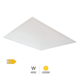 [203400012] Panel empotrable LED Ubari 59,5x59,5cm 40W 4200K Blanco   