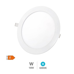 [201000068] Downlight à encastrer LED rond Virey 18 W 6500K Blanc