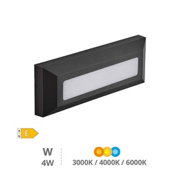 [200205067] Aplique pared LED Serie Kuito 4W 3000 - 4000 - 6000K IP65 Gris antracita