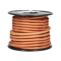 [101025001] Cabo têxtil liso 10 m (2 x 0,75 mm) Bronze