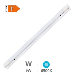 [203810008] Réglette industrielle avec tube LED T8 60cm 9W 6500K