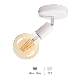 [202000009] Spot de plafond simple Série Kestila E27 Blanc