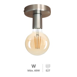 [202000015] Spot de plafond simple Série Jokela E27 Nickel