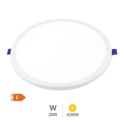 [201000072] Downlight LED Nevale de encastrar regulável 20 W 4200 K
