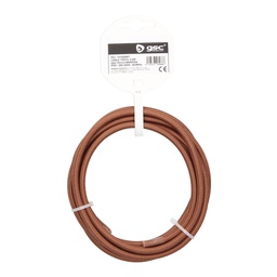 [101025007] Câble en tissu 2,5 M (2x0,75 mm) Marron