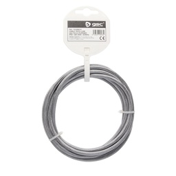 [101025012] Cabo têxtil 2,5 m (2 x 0,75 mm) Prateado