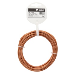 [101025024] Cabo têxtil 2,5 m (2 x 0,75 mm) Bronze