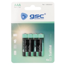 [106000021] Pilha salina GSC evolution R03 (AAA) Blister 4 un.