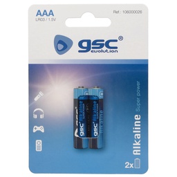 [106000026] Pilha alcalina GSC evolution LR03 (AAA) Blister 2 un.