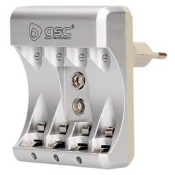 [106005011] Carregador de pilhas recarregáveis AA/AAA/9 V