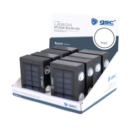 [200210023] Aplique solar LED Lebon 1 W – 8 un. caixa exp
