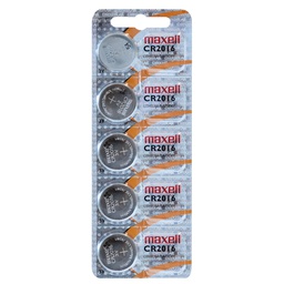 [106000030] MAXELL lithium CR2016 Battery 5pcs/blister