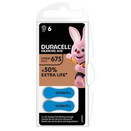 [106000043] DURACELL hearing aid DA675 Battery 6pcs/blister