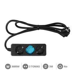 [100005011] Bloco de 3T (3 x 1,5 mm) 3 m Negro