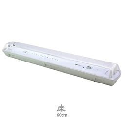 [203200017] Réglette étanche pour 2 tubes LED T8 60cm