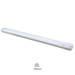 [203200019] Réglette étanche pour 2 tubes LED T8 150cm