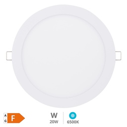 [201000077] Downlight à encastrer LED rond Lonbo 20 W 6000K Blanc