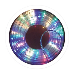 [204690075] Tubo LED flexível 4 m. 6 mm de espessura. Cable: 1,5 m. Com transformador multifunções, temporizador e memória. Luz RGB.