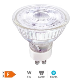[200621068] Bombilla LED dicroica cristal 38º 5W GU10 6500K