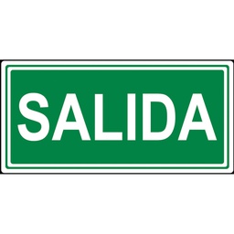 [201095010] Adhesivo luminarias de emergencia salida 200x75mm