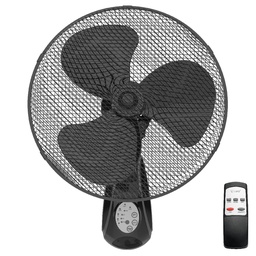 [300010026] Ventilador de pared Sautar con mando Ø43cm 45W Negro