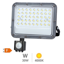 [202610014] Belinta Projetor alumínio LED com sensor 30 W 4000K IP65 preto