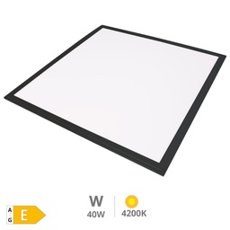 [203400029] Panel empotrable ultrafino LED Sabha 59,5x59,5cm 40W 4200K Negro