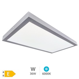 [203405038] LED surface backlit panel 36W 600K 90x30cms. Nickel