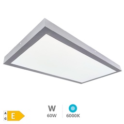[203405042] LED surface backlit panel 60W 6000K 120x60cms. Nickel