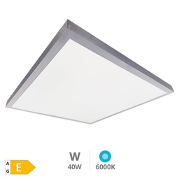[203405044] Panel superficie LED Borma 60x60cm 40W 6000K Níquel
